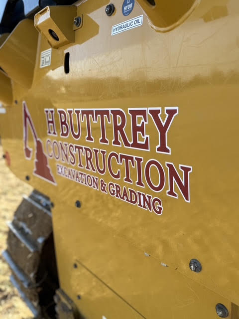 H Buttrey Construction Excavation & Grading branded equipment